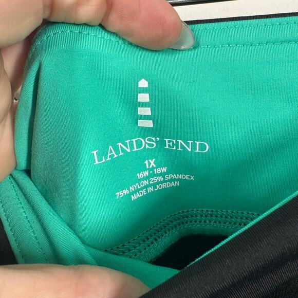 Lands End Skort Women 1X Plus Size Black Nylon Elastane Sport Golf Spring Active - Picture 4 of 7